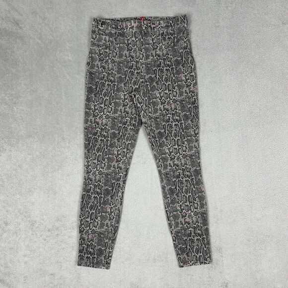 Spanx Jeans Jegging Women’s Large Ankle Leggings Leopard Print Pants High Rise - Picture 1 of 11